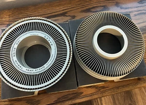 Two 1960's Montgomery Ward 100 Slide Wheel Trays 67-3473 - Picture 1 of 6
