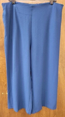 Pantalones Cortos Atención Mujer Talla XXL Azul Pierna Ancha Elásticos con Cremallera Lateral 36X23 Foto 1 de 3