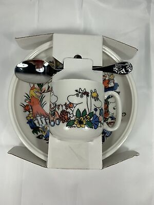 Arabia Finland Moomin Characters/bulls, Plate, Mug And Spoon • 218.50€