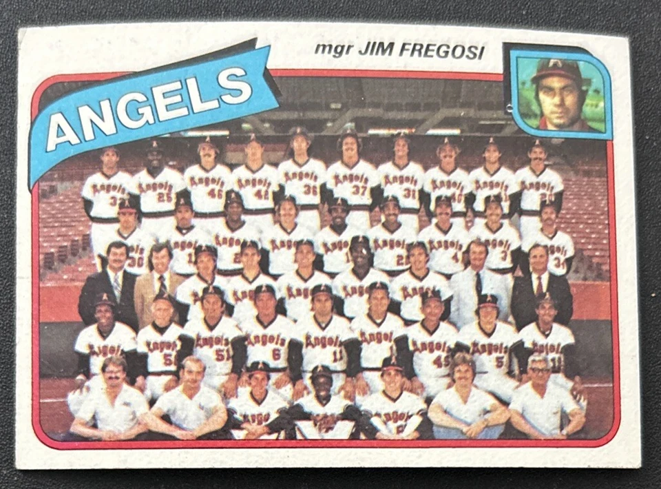 1980 Topps Angels Team Card #214 Don Baylor Rod Carew Bob Grich Nolan Ryan GD OC - Imagem 1 de 2