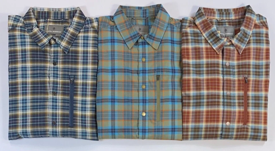 Men's Royal Robbins Active Fit Thermotech Ren Plaid Snap-Up Long Sleeve Shirt - Image 1 of 1