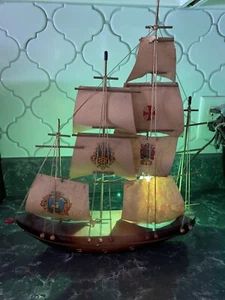 Vintage Santa Rosa Ship Lamp - Picture 1 of 10