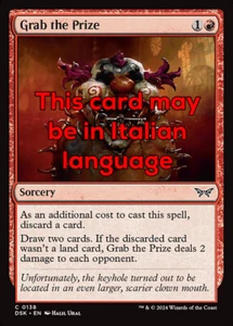 MTG GRAB THE PRIZE FOIL EXC - PRENDERE IL PREMIO 138 - DSK - MAGIC - Imagen 1 de 1