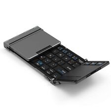 iClever IC-BK08 Folding Keyboard Bluetooth usb Touchpad Gray-Black Japan NEW