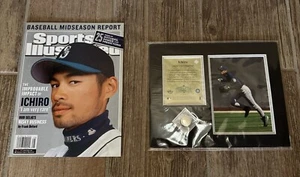 JAPAN ICHIRO SUZUKI - UPPER DECK PHOTO & SPORTS ILLUSTRATED July 8 2002 BOTH - Picture 1 of 8