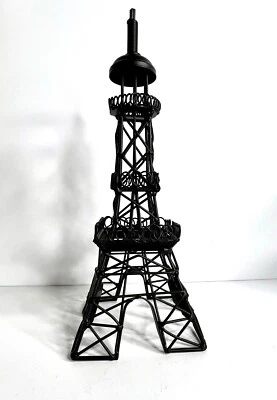 Black Metal Eiffel Tower Paris Home Decor Statue Figurine 12.5”x4.5" Hobby Lobby - Image 1 of 4
