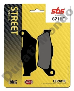 Pastillas de freno delanteras SBS cerámica para Aprilia RX 125 Enduro 08-10 671HF 09 - Imagen 1 de 3