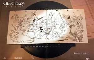 2002 Cartoonist Chuck Jones Memorial ""Drawn to a Close" 2-page vintage print ad - Picture 1 of 1