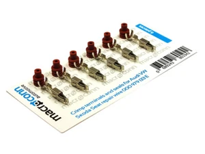 Audi VW Skoda Seat set of 6 crimp terminals and seals for repair wire 000979133E - Picture 1 of 1