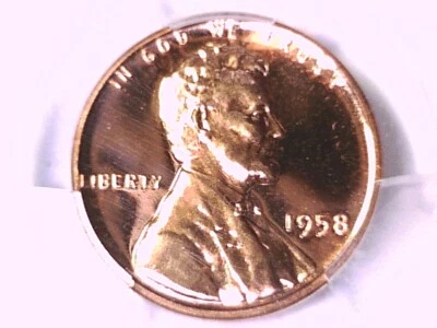 1958 Lincoln Wheat Cent PCGS PR 68 RD 39353027 - Image 1 of 3