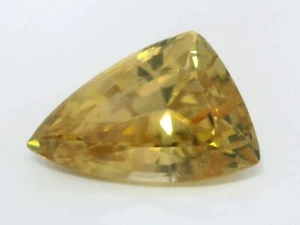8.07Ct "IGI" CERTIFIED ! NATURAL YELLOW ZIRCON FROM CAMBODIA - Picture 1 of 7