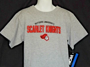 Boys T-shirt Rutgers University Size Small 4/5 Kids Scarlet Knights Short Sleeve - Picture 1 of 12
