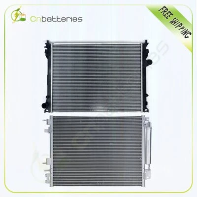 Car Radiator and A/C Condenser Fits 2009-2016 Chrysler 300 2.7L 3897 13157 Foto 1 de 4