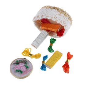 1:12Dollhouse mini embroidery tools set simulation sewing scissors thread mod.SY - Picture 1 of 12