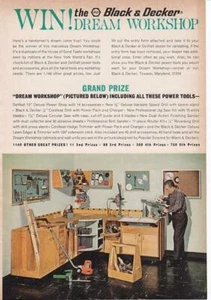 1965 Black & Decker Dream Workshop Contest Color Ad-Print/ Great Art Photo - Picture 1 of 1