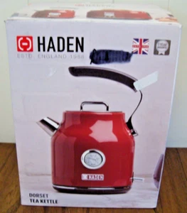 NUEVO Hervidor eléctrico Haden Dorset 1,7 litros de acero inoxidable, rojo (caja abierta) - Imagen 1 de 3
