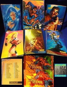 1997 Fleer Spider-Man International Base Trading Card Set & 2 wrappers - Picture 1 of 5