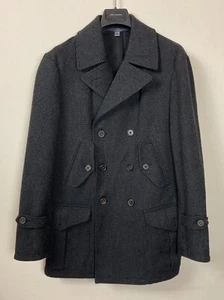 $1498 Brand New John Varvatos Collection Wool Peacoat Coat Jacket EU48 US38 - Picture 1 of 5