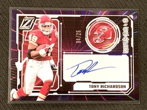 Tony Richardson 2024 Panini Zenith Z-Graphs Autograph Spokes #4/25 KC Chiefs - Picture 1 of 3