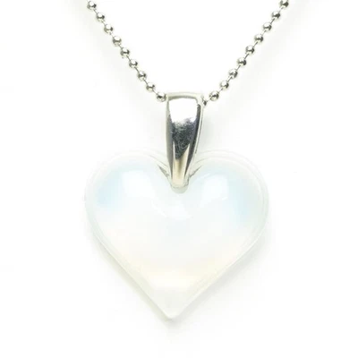 LALIQUE Collana Cuore Ciondolo Cristallo Accessorio Moda Elegante Bianco E771 - Immagine 1 di 4