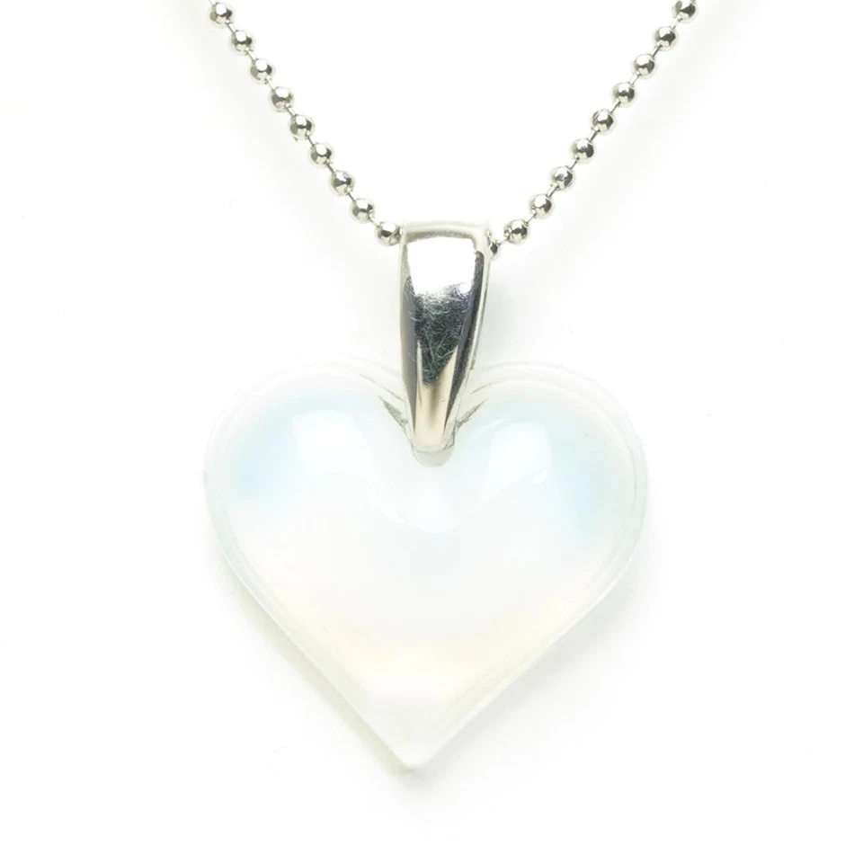 LALIQUE Collana Cuore Ciondolo Cristallo Accessorio Moda Elegante Bianco E771 - Immagine 1 di 4