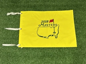 Official Masters Golf Pin Flag 2018 Winner Patrick Reed Unsigned New - Picture 1 of 3