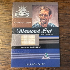 Donruss Diamond Kings 2003 - Diamond Cut Collection Luis Gonzalez gioco usato mazza - Foto 1 di 4