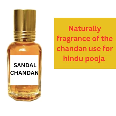 Natural Sandal Chandan Concentrated attat oil  easy to use for hindu pooja 20 ml — 第 1/3 张图片