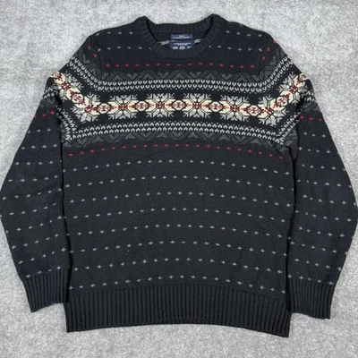 Suéter masculino American Eagle ajuste atlético L nórdico ilha justa mistura de cabelo de coelho - Imagem 1 de 4