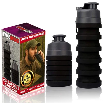 Спиттон для жевательного табака | Портативная чашка для вертел, складная силиконовая погружная сп... - Изображение 1 из 4