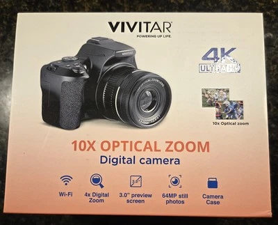 Cámara digital Vivitar 10x zoom óptico 4k Ultra HD Foto 1 de 4