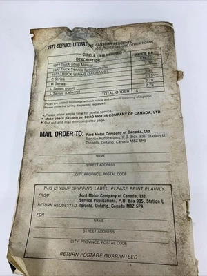 Ford F100 1977 F150 F250 F350 camioneta pickup manual del propietario operador original Foto 1 de 4