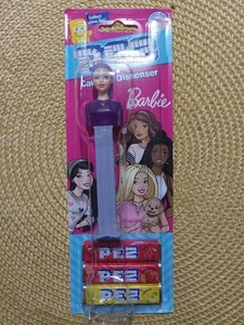Purple Ponytail Barbie Pez Dispenser In Package With Candy Manufactured 2024 - Picture 1 of 2