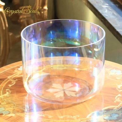 Crystal Soul 432Hz Thickened Alchemy Crystal Bowl Transparent Aurora Short - Image 1 of 4