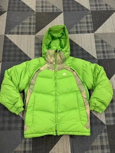 Vintage Y2K Gorp Core Nike ACG 3 Neon Green Snake Jacket Puffer Down Fill Mens S - Picture 1 of 14