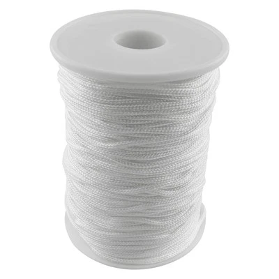 AXLIZER 1PC 2mm Braided Shade Roller Blinds Cord White Pull String Rope, Blinds - Image 1 of 4