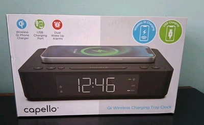 Capello Wireless Charging Tray Clock  - Image 1 of 4