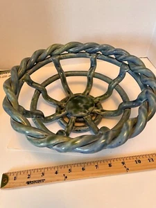 Keramik geflochten gewebt Handarbeit Vintage Schale geformt Kunstwerk nicht signiert OOAK? - Bild 1 von 21