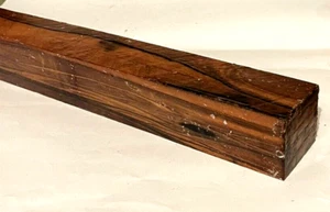 Rose Macassar Ebony Hardwood 2x2x12 Cues Making Turkey Calls Knife Scales Timber - Picture 1 of 9