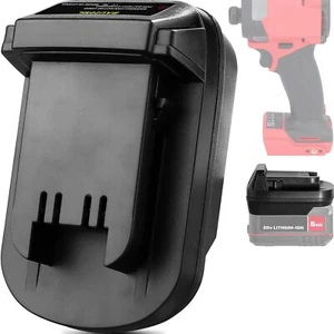Battery Adapter For Bauer 20v Li-ion Converter to for Milwaukee 18v Power Tools - Picture 1 of 6