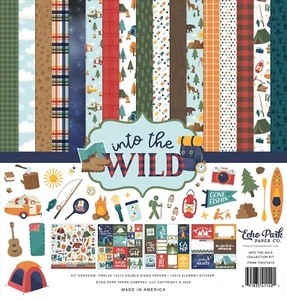 Echo Park - Into The Wild - Kit Colección 12x12 Papeles Álbum de Recortes + Pegatinas - Imagen 1 de 6