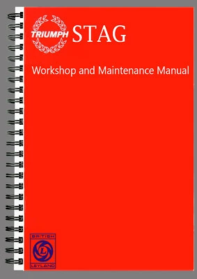 TRIUMPH STAG WORKSHOP AND MAINTENANCE MANUAL TALLER BOOK PAPER ENGLISH - Imagen 1 de 4