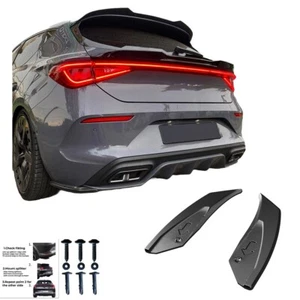 Flaps de aproximación trasera compatibles con CUPRA León a partir de 2020 2 piezas negro brillante - Imagen 1 de 7