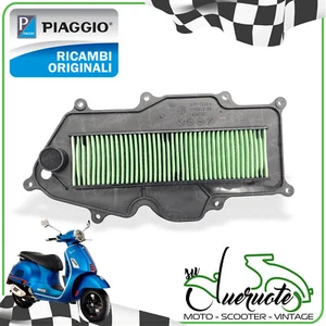 FILTRO ARIA SPUGNA VESPA GTS 125 150 SUPER SPORT NOTTE TOURING ORIGINALE PIAGGIO - Foto 1 di 2