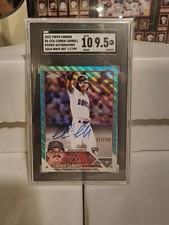 2023 TOPPS CHROME AQUA WAVE CORBIN CARROLL RC AUTO /199 SGC 9.5/10 Auto #RA-CCA