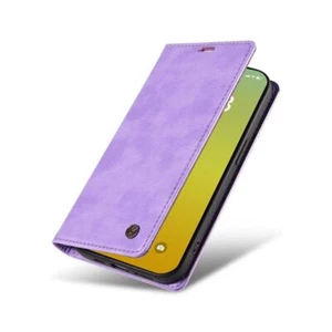 For iPhone 15 14 13 12 11 XR 7 8 SE Thin Magnetic Flip Wallet Leather Case Cover - Picture 1 of 74