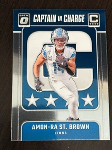2024 Donruss Optic Captain In Charge Amon-Ra St. Brown - Detroit Lions - Picture 1 of 2