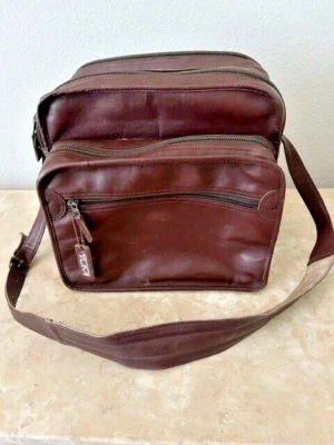 TUMI  Brown Vintage All Leather Carry On/Camera Case/Travel/Shoulder Bag - Image 1 of 4