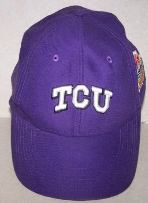 NUEVO SIN ETIQUETAS Texas Christian University TCU Horned Frogs Fiesta Bowl Sombrero Gorra Nike OSFA Foto 1 de 4