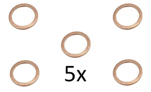 5 Stück Kupferdichtring Dichtung Kupfer Dichtring 18x22x1,5 mm DIN 7603  Form A - Bild 1 von 1
